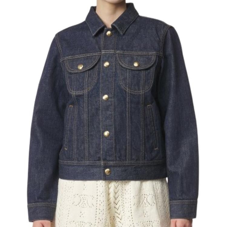 Celine Celine Logo Button Denim Jacket Size S Size S / US 4 / IT 40 - 7 Thumbnail