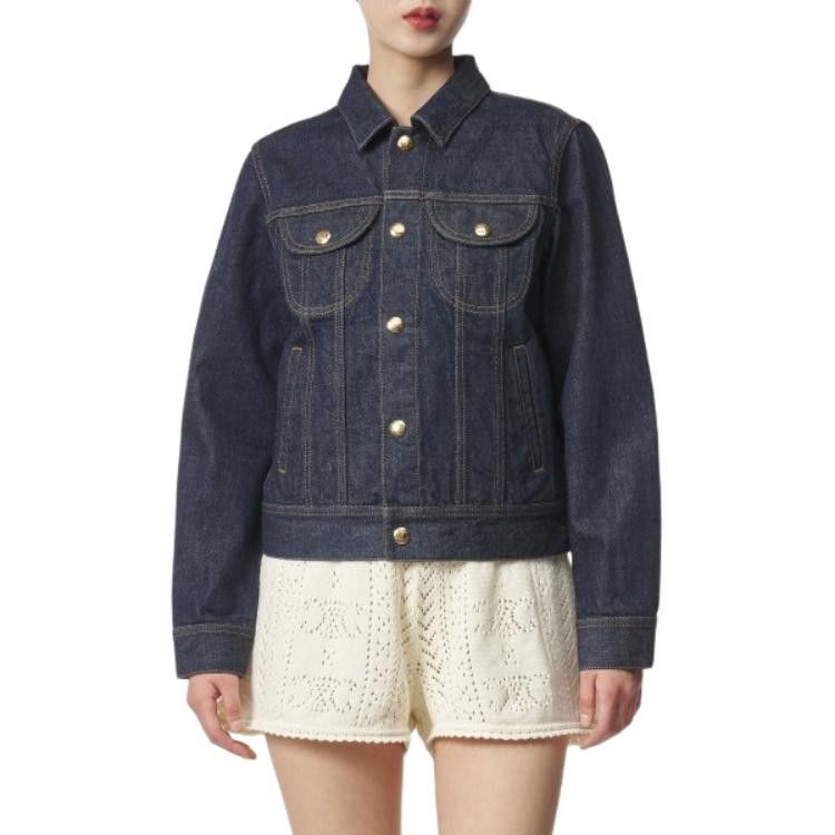 Celine Celine Logo Button Denim Jacket Size S Size S / US 4 / IT 40 - 8 Thumbnail