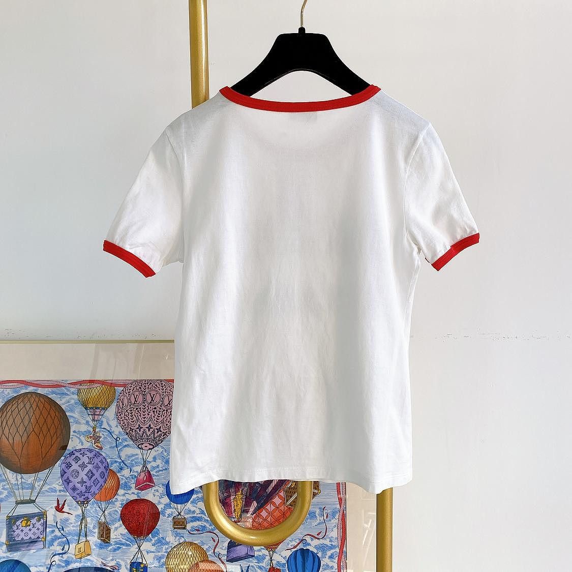 Celine Celine St Tropez Logo Ringer T-Shirt XS Size XS / US 0-2 / IT 36-38 - 2 Thumbnail