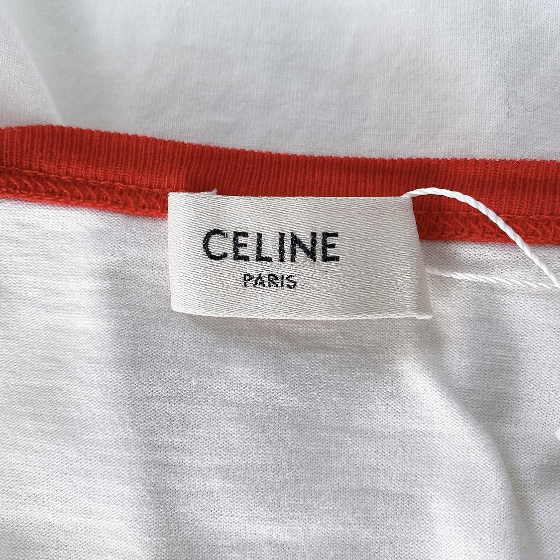 Celine Celine St Tropez Logo Ringer T-Shirt XS Size XS / US 0-2 / IT 36-38 - 3 Thumbnail