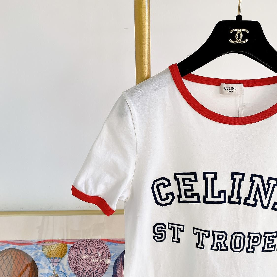 Celine Celine St Tropez Logo Ringer T-Shirt XS Size XS / US 0-2 / IT 36-38 - 5 Thumbnail