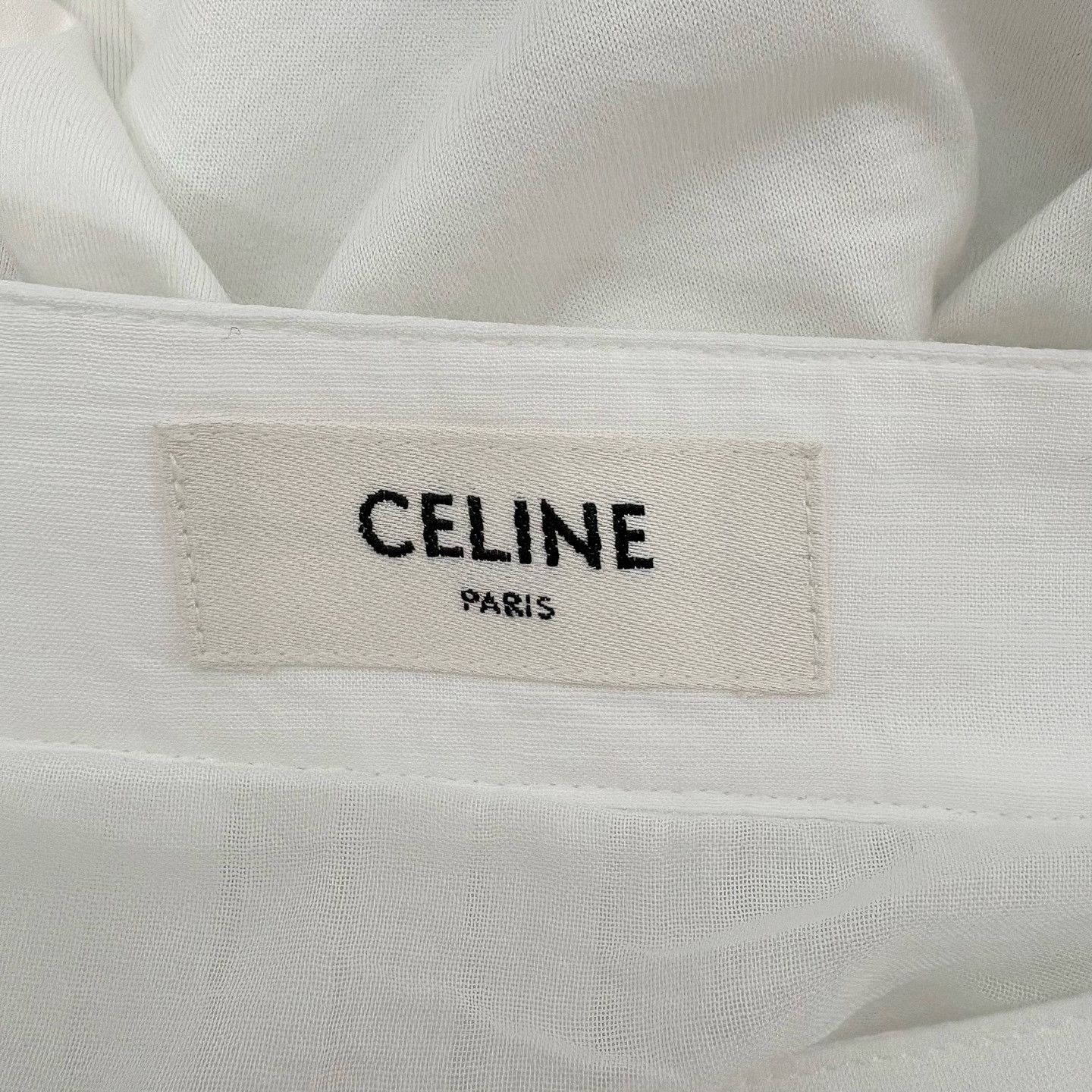 Celine Celine White Cotton Embroidered Maxi Skirt Size 34 Size 25" / US 0 / IT 36 - 3 Thumbnail