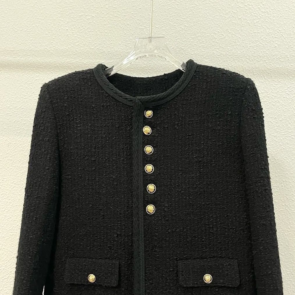 Celine Celine Black Wool Blend Jacket Size 36 Size XS / US 0-2 / IT 36-38 - 6 Thumbnail