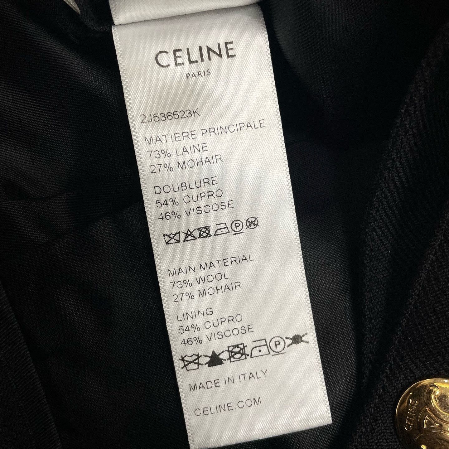 Celine CELINE Gold Button Mini Skirt Size 40 Size 28" / US 6 / IT 42 - 4 Thumbnail