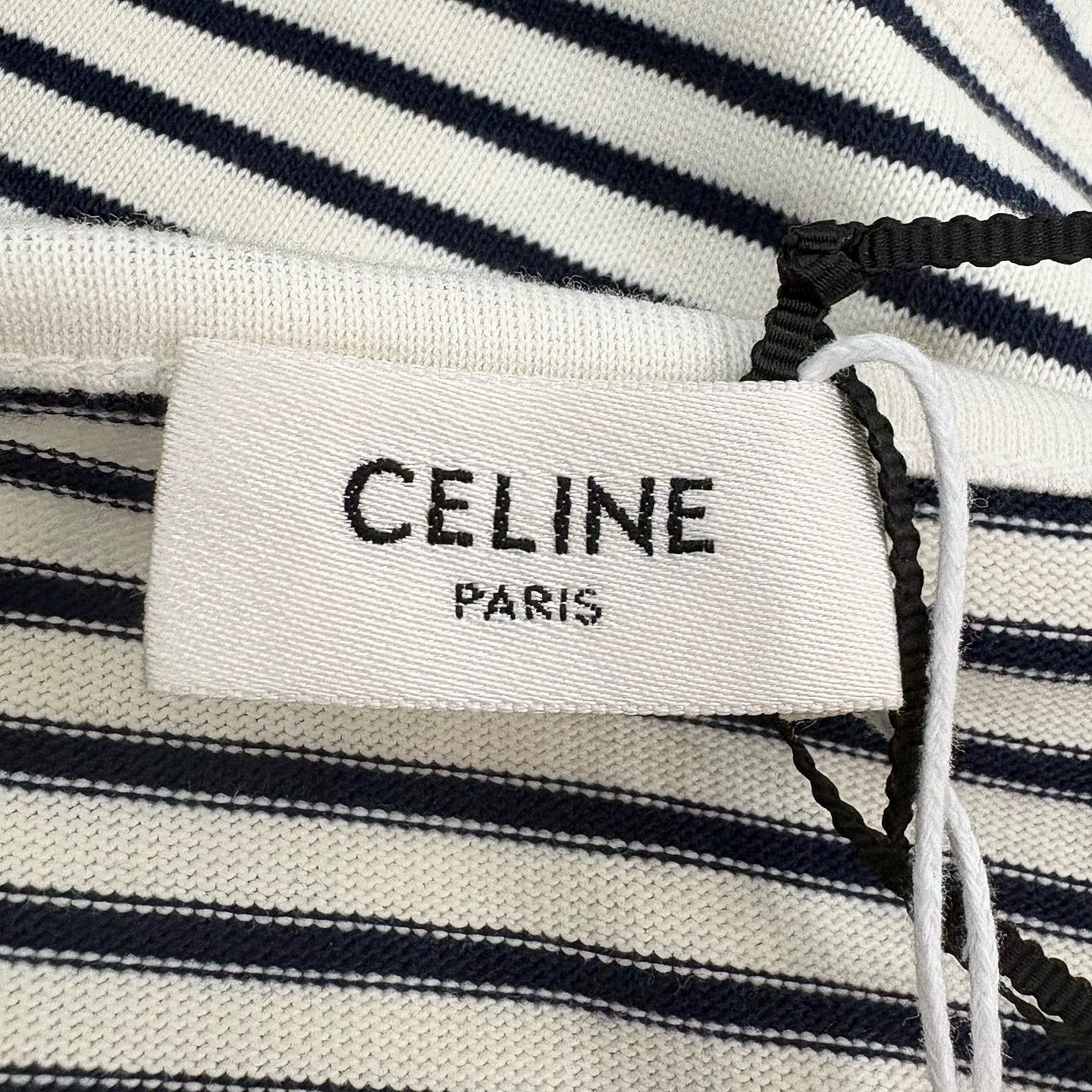Celine Celine Striped Triomphe Logo Tank Top XS Size XS / US 0-2 / IT 36-38 - 3 Thumbnail
