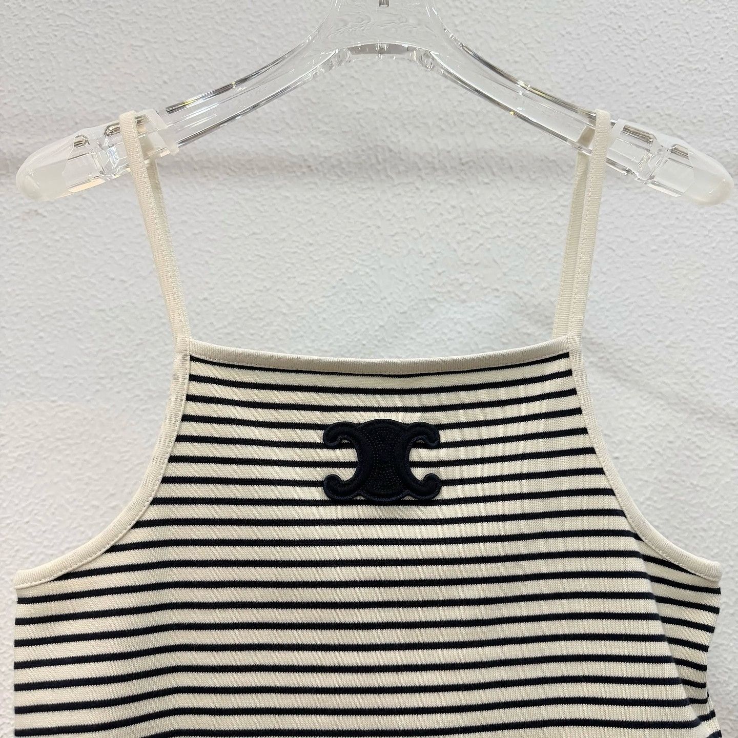 Celine Celine Striped Triomphe Logo Tank Top XS Size XS / US 0-2 / IT 36-38 - 5 Thumbnail