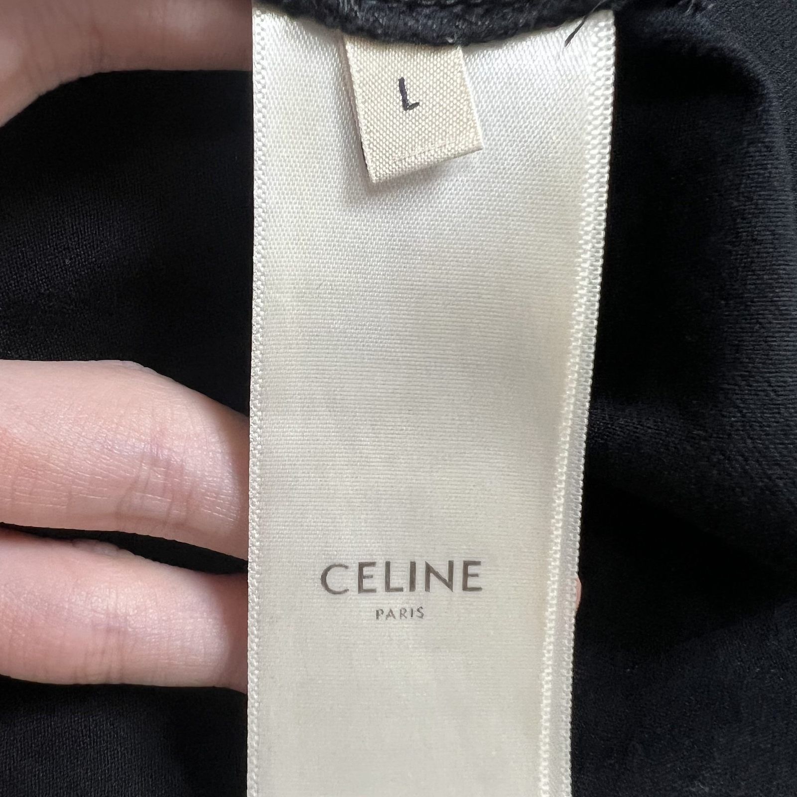 Celine Celine Logo Cotton T-Shirt Size L Size L / US 10 / IT 46 - 4 Thumbnail