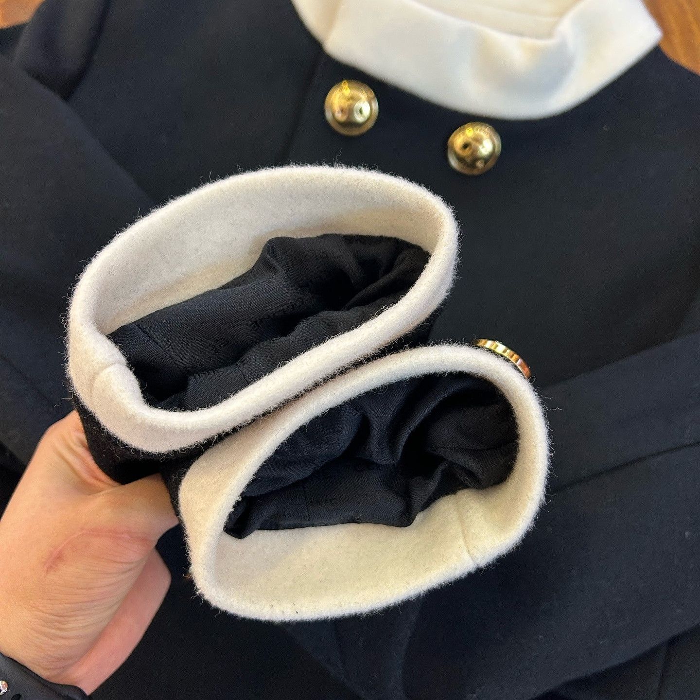 Celine Celine Contrast Collar Double Breasted Jacket Size 38 Size S / US 4 / IT 40 - 7 Thumbnail