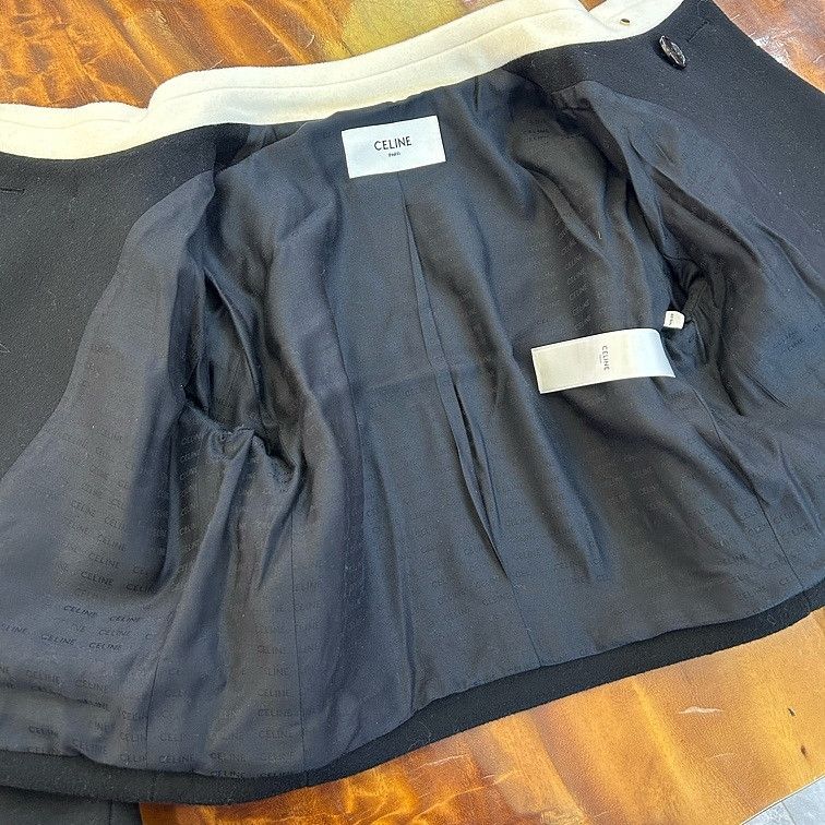Celine Celine Contrast Collar Double Breasted Jacket Size 38 Size S / US 4 / IT 40 - 5 Thumbnail