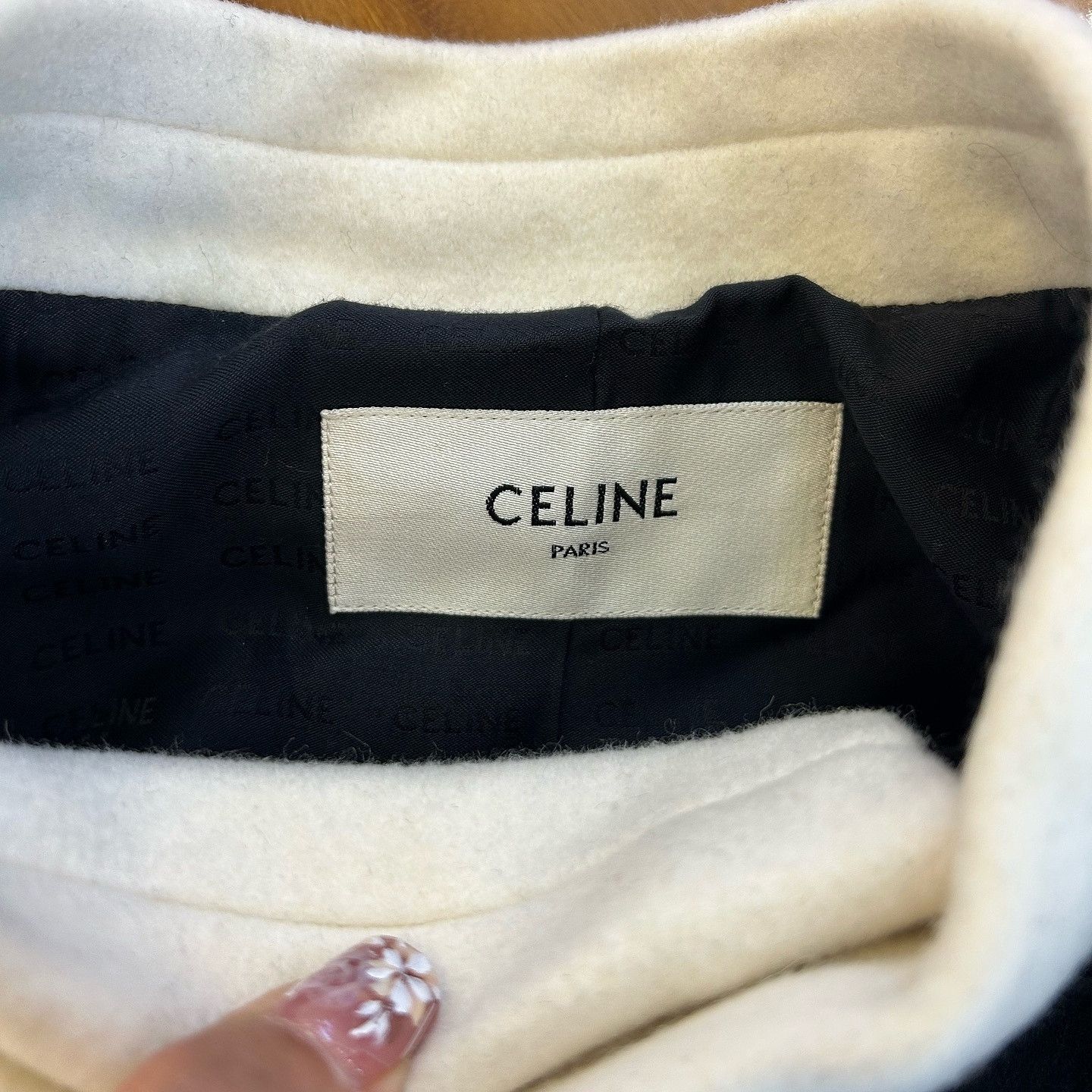 Celine Celine Contrast Collar Double Breasted Jacket Size 38 Size S / US 4 / IT 40 - 3 Thumbnail