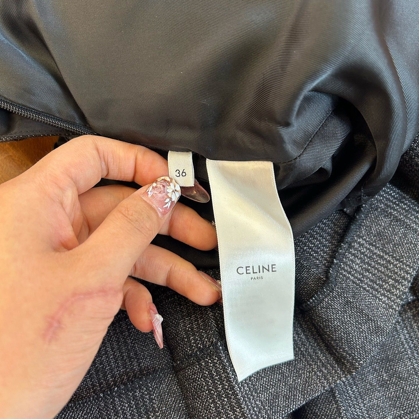 Celine CELINE Plaid Mini Skirt Size 36 Size 26" / US 2 / IT 38 - 4 Thumbnail