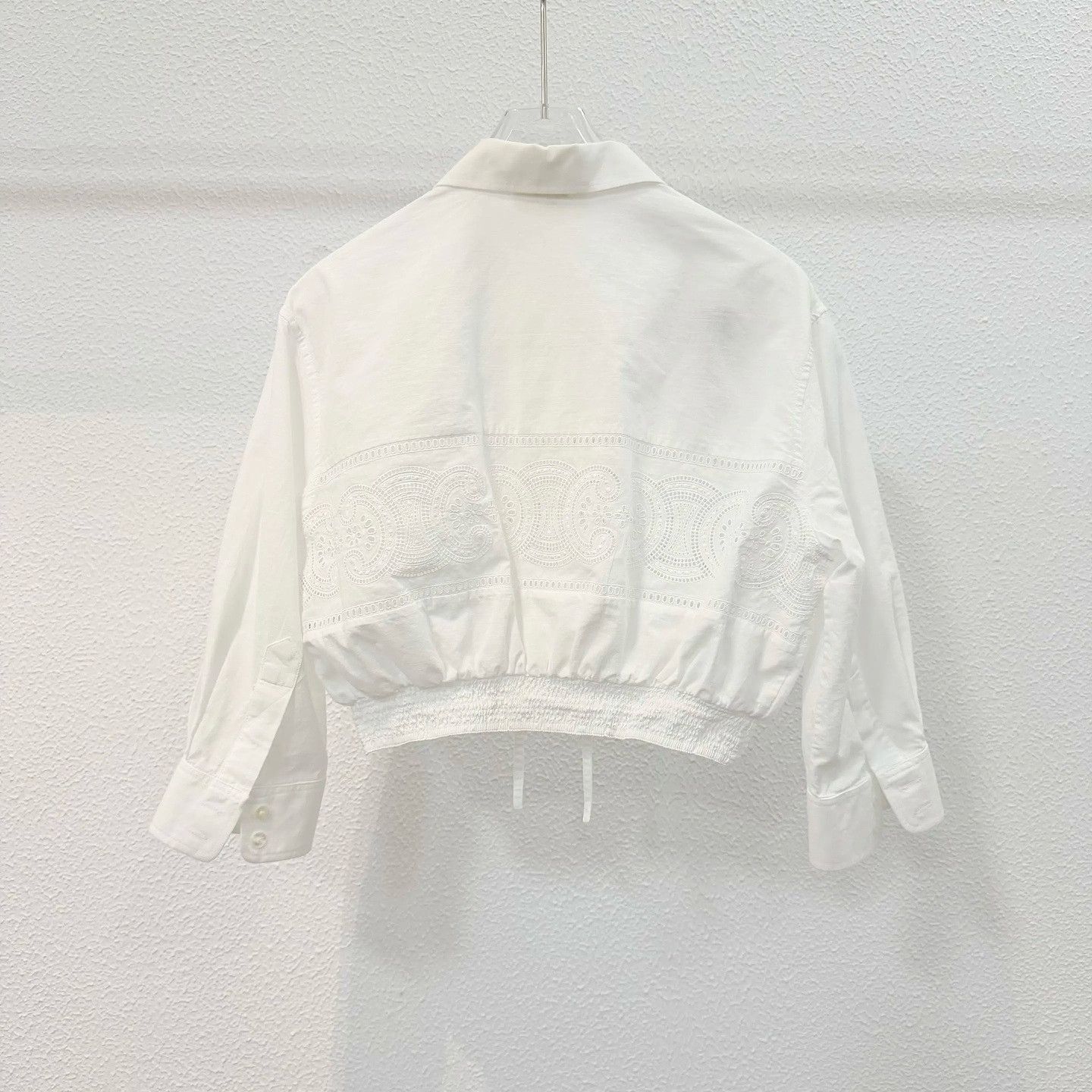 Celine Celine Embroidered Cotton Button Up Shirt Size 34 Size XS / US 0-2 / IT 36-38 - 2 Thumbnail