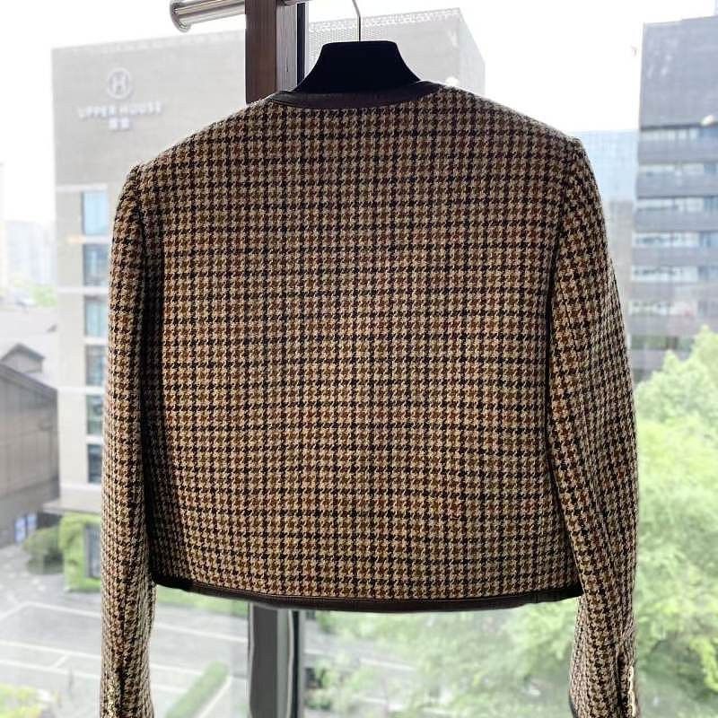 Celine Celine Houndstooth Wool Jacket Size 40 Size M / US 6-8 / IT 42-44 - 2 Thumbnail