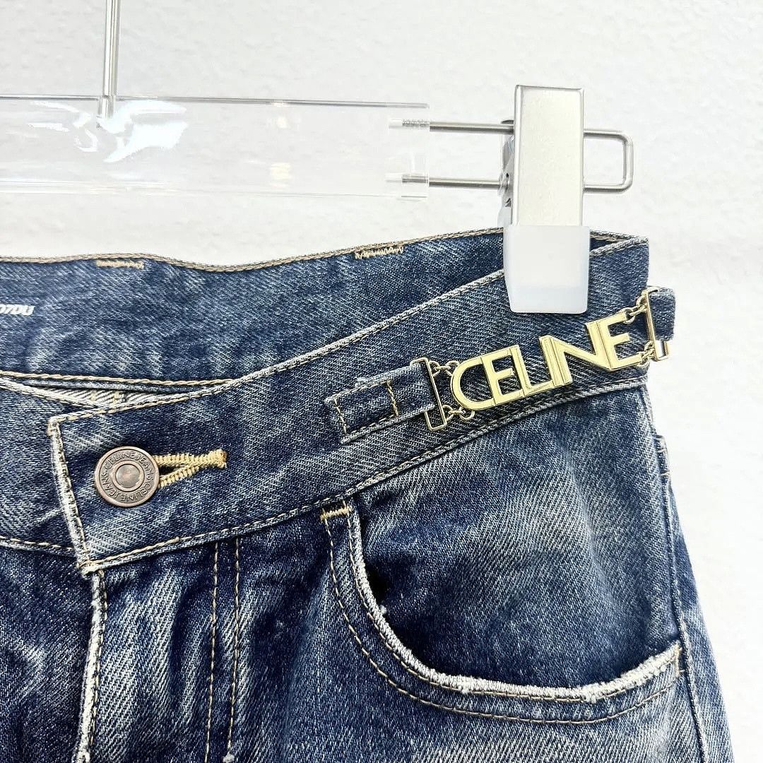 Celine Celine Logo Hardware Jeans Size 25 Size 25" / US 0 / IT 36 - 7 Thumbnail