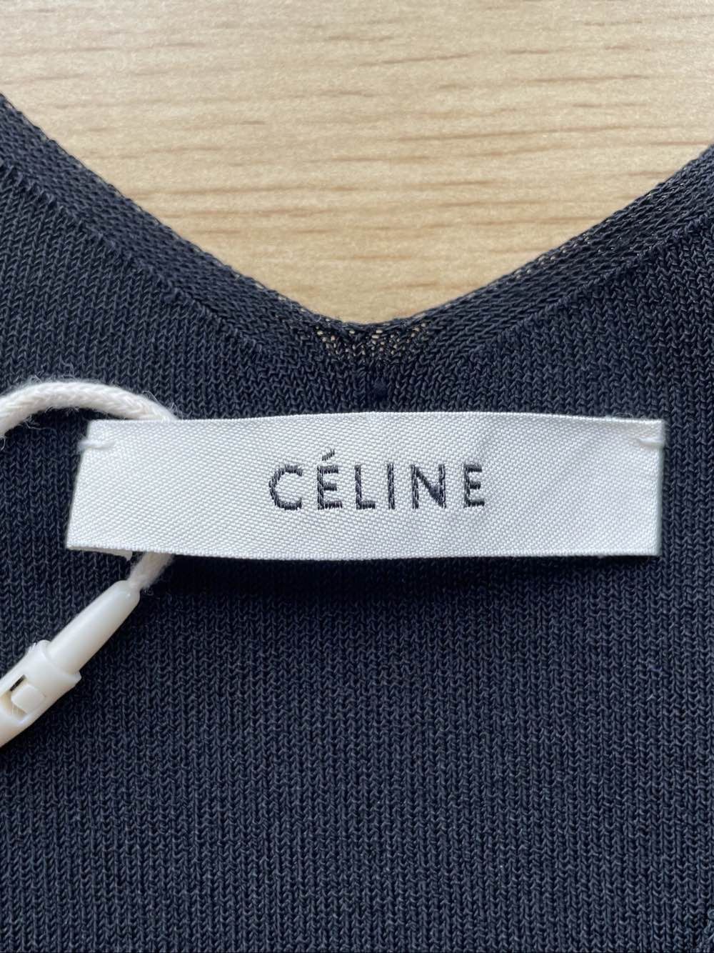 Celine Celine Black Pocket Knit Midi Dress Size M Size M / US 6-8 / IT 42-44 - 3 Thumbnail