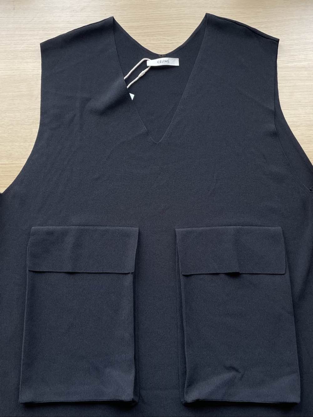 Celine Celine Black Pocket Knit Midi Dress Size M Size M / US 6-8 / IT 42-44 - 5 Thumbnail