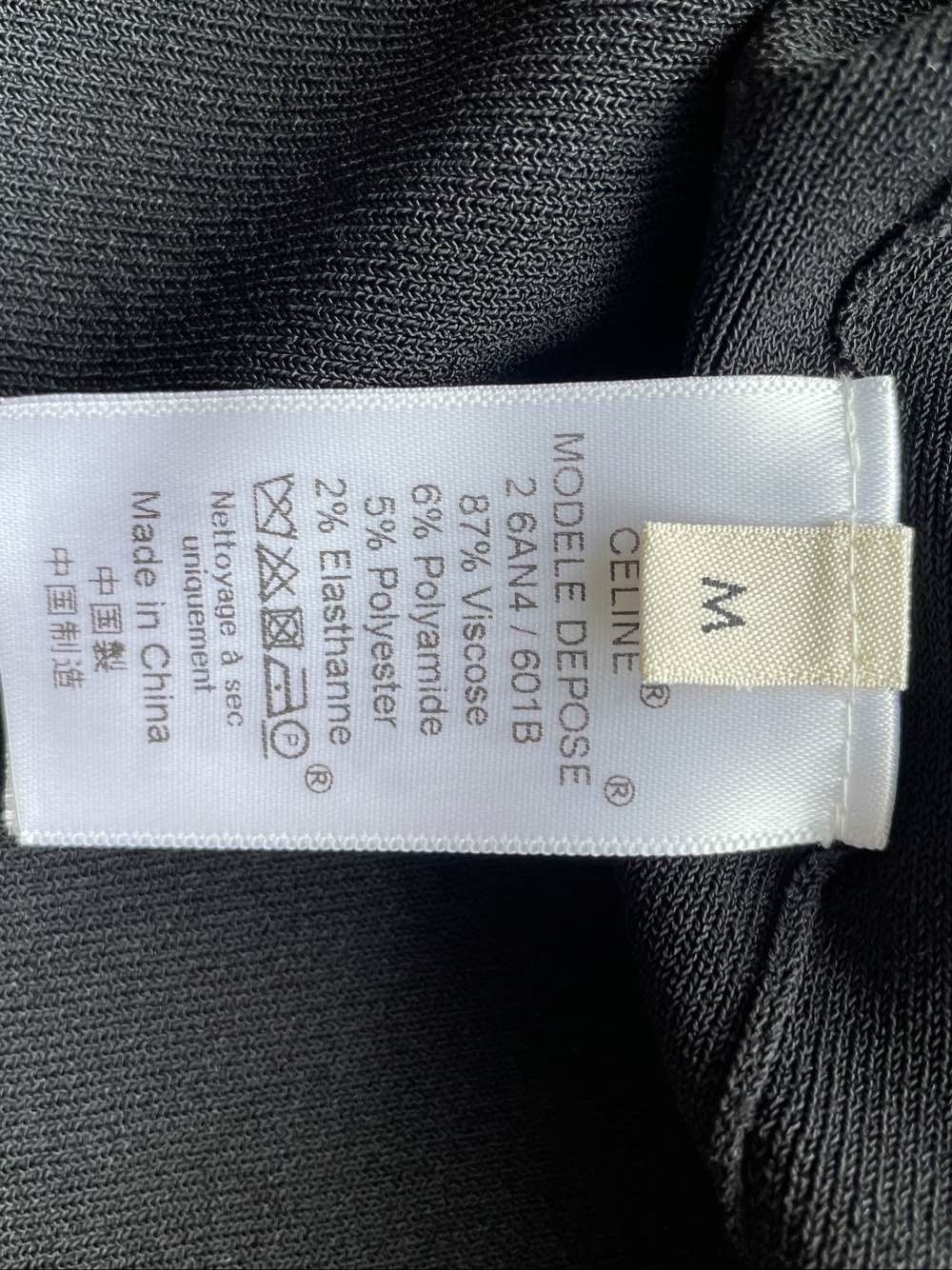 Celine Celine Black Pocket Knit Midi Dress Size M Size M / US 6-8 / IT 42-44 - 6 Thumbnail