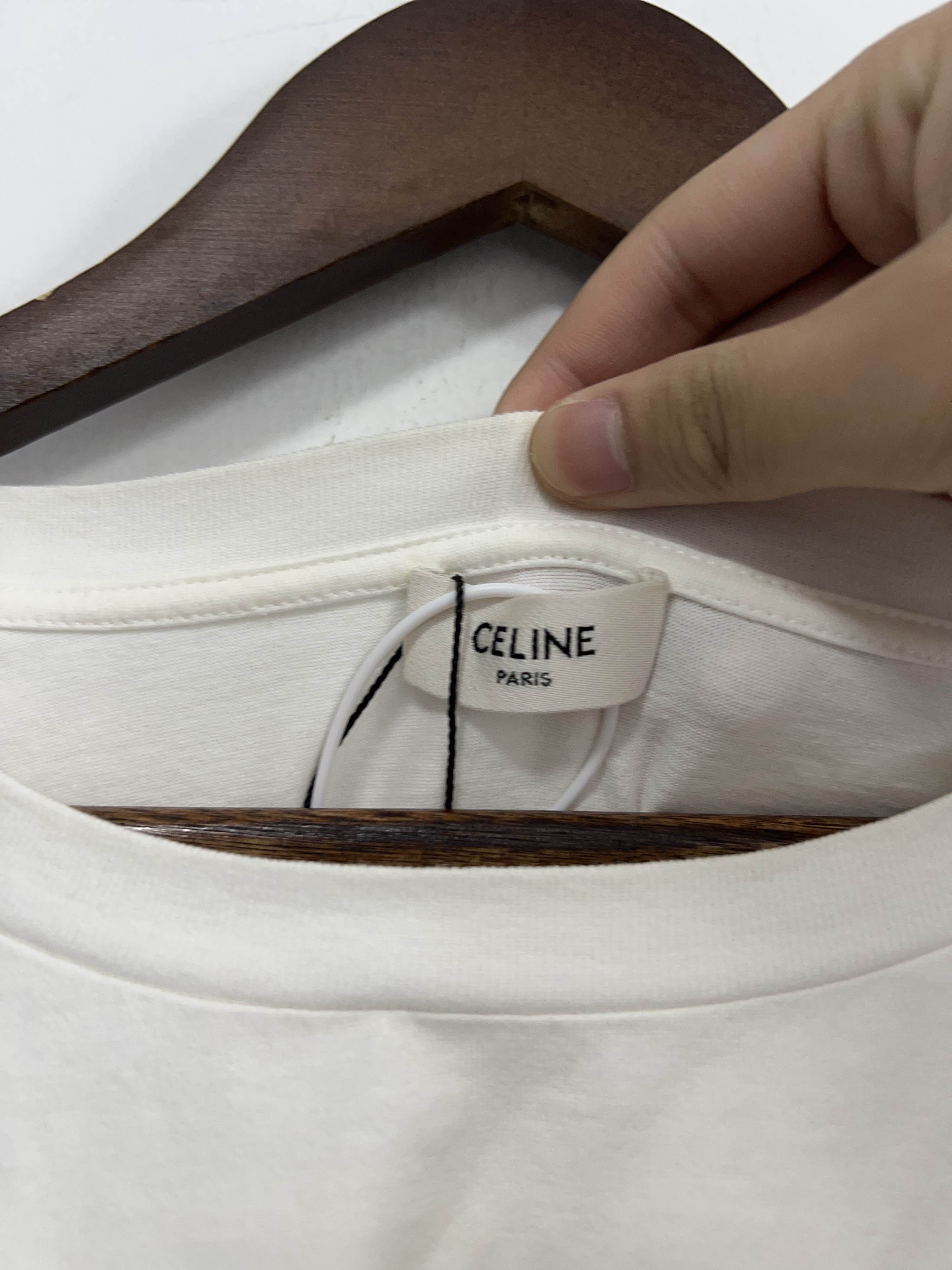 Celine Celine Logo Print T-Shirt Size L Size US L / EU 52-54 / 3 - 3 Thumbnail