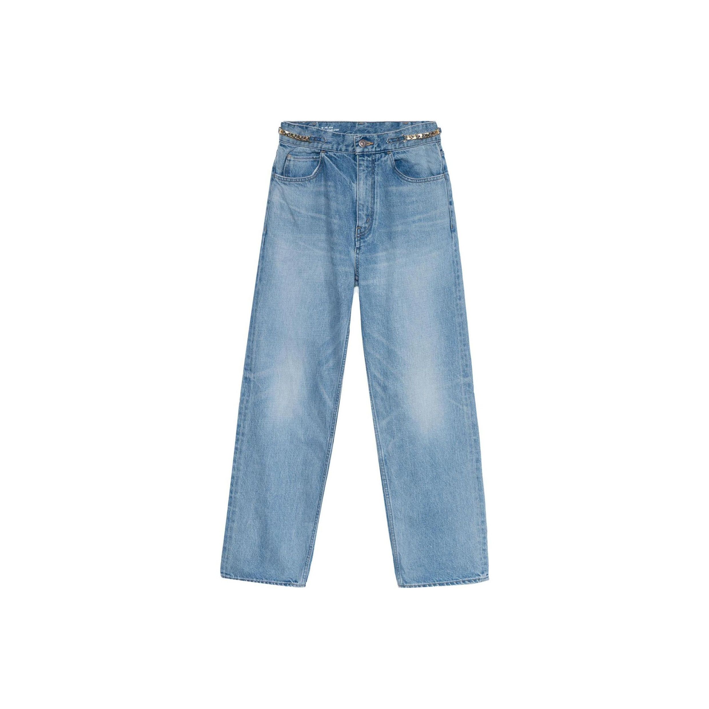 Celine Celine Triomphe Chain Straight Leg Jeans Size 26 Size 26" / US 2 / IT 38 - 9 Thumbnail