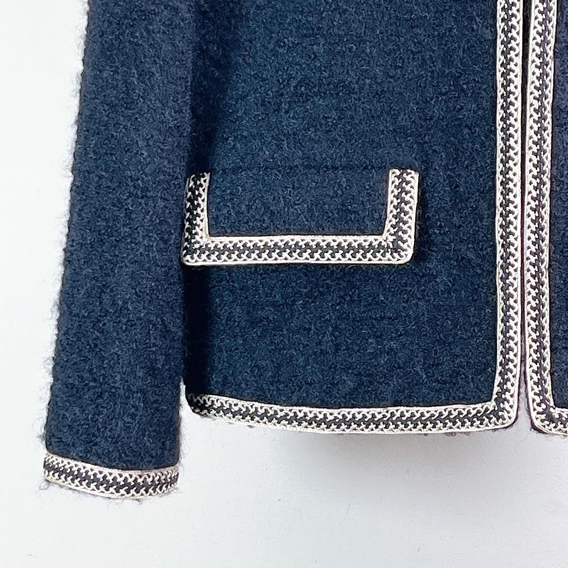 Celine Celine Trimmed Tweed Jacket Size 38 Size S / US 4 / IT 40 - 5 Thumbnail