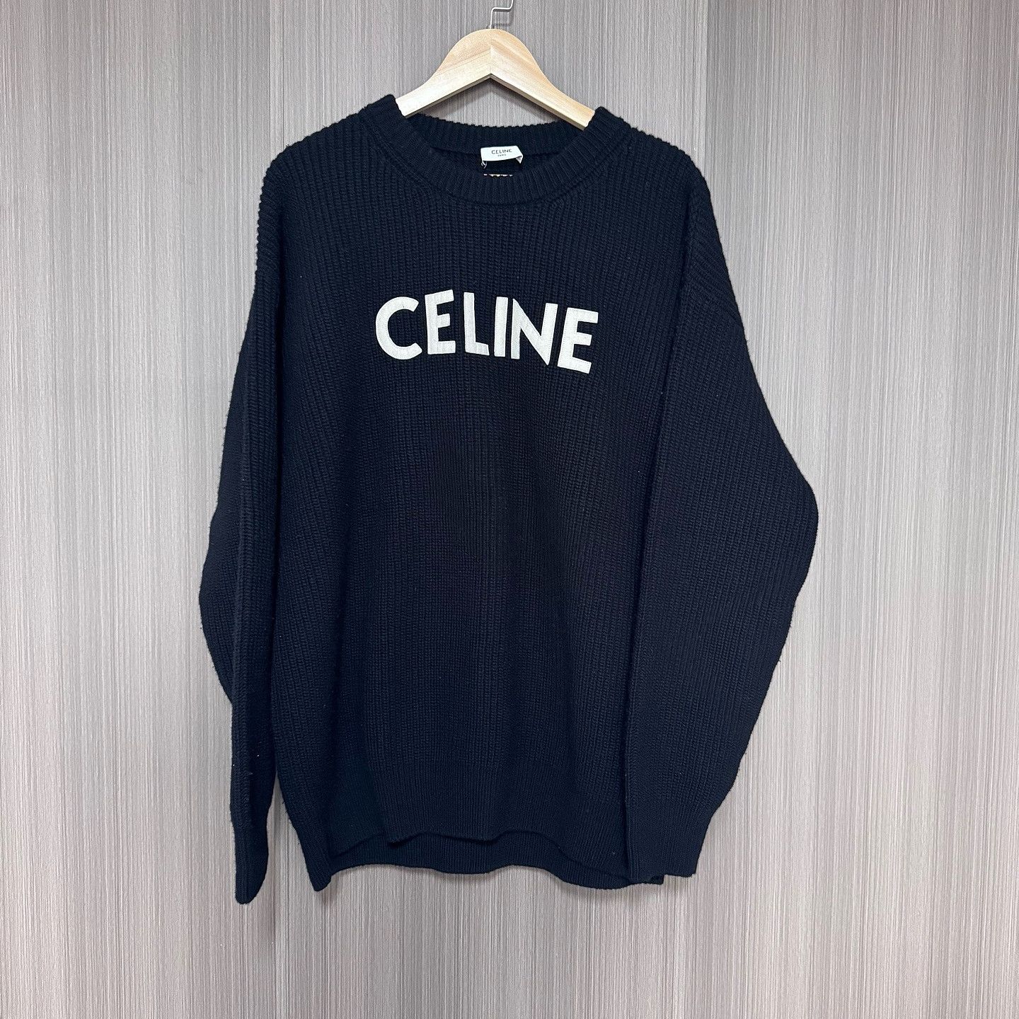 Celine Celine Logo Wool Sweater Size XS Size US XS / EU 42 / 0 - 6 Thumbnail