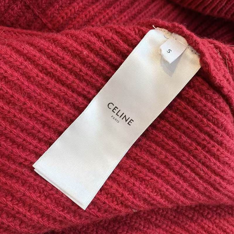 Celine Celine Knit Logo Hoodie Size S Size US S / EU 44-46 / 1 - 4 Thumbnail
