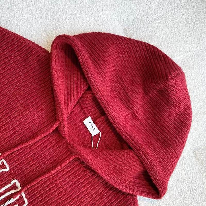 Celine Celine Knit Logo Hoodie Size S Size US S / EU 44-46 / 1 - 3 Thumbnail