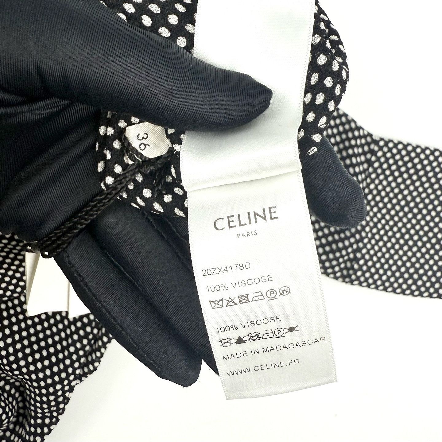Celine CELINE Polka Dot Button Up Shirt Size 36 Size XS / US 0-2 / IT 36-38 - 4 Thumbnail