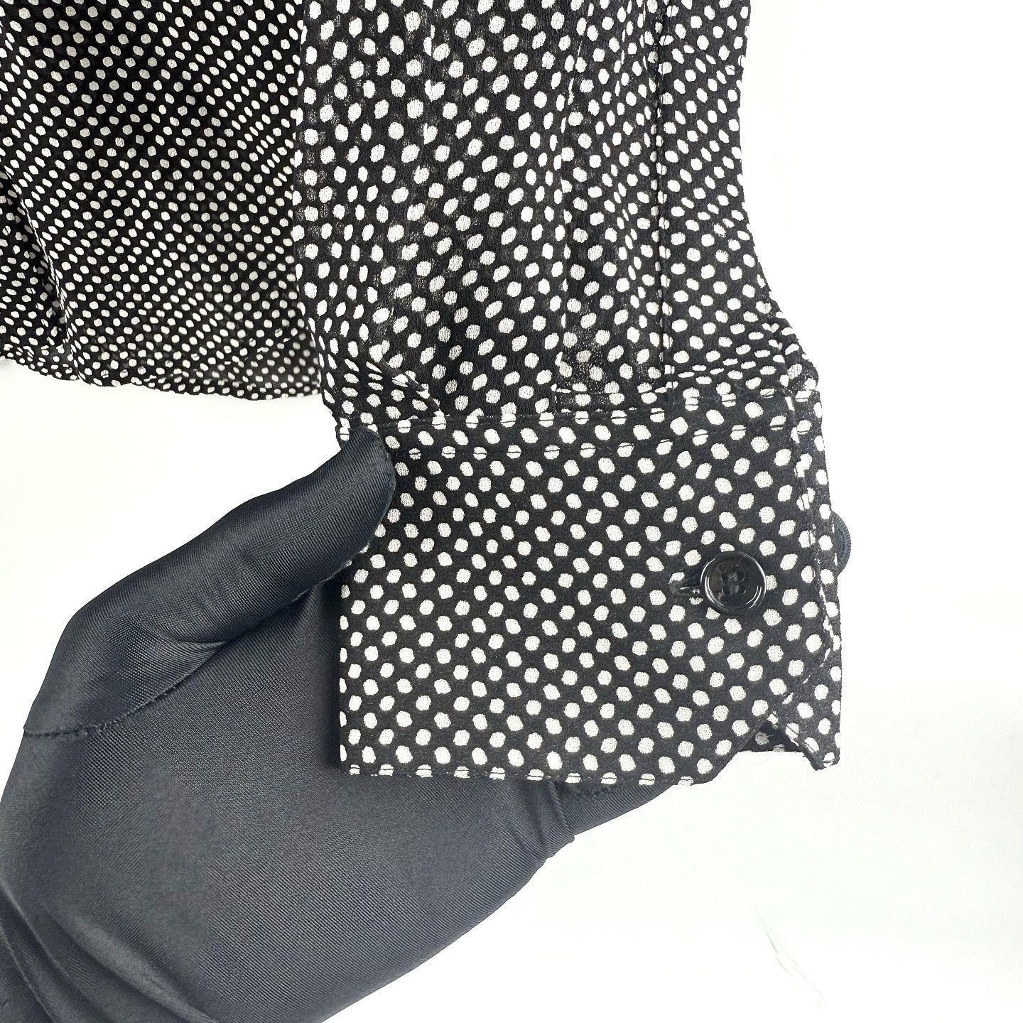 Celine CELINE Polka Dot Button Up Shirt Size 36 Size XS / US 0-2 / IT 36-38 - 7 Thumbnail