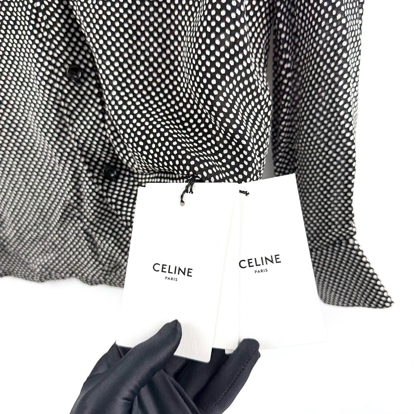 Celine CELINE Polka Dot Button Up Shirt Size 36 Size XS / US 0-2 / IT 36-38 - 5 Thumbnail