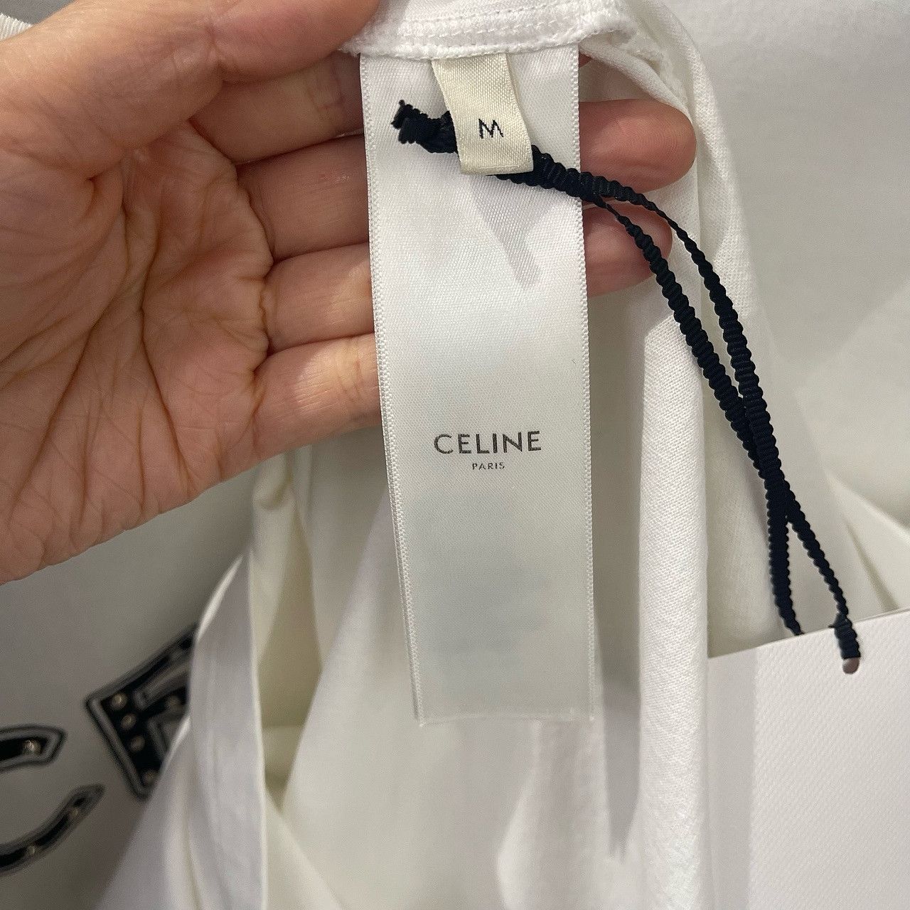 Celine Celine Studded Logo T-Shirt Size M Size US M / EU 48-50 / 2 - 4 Thumbnail
