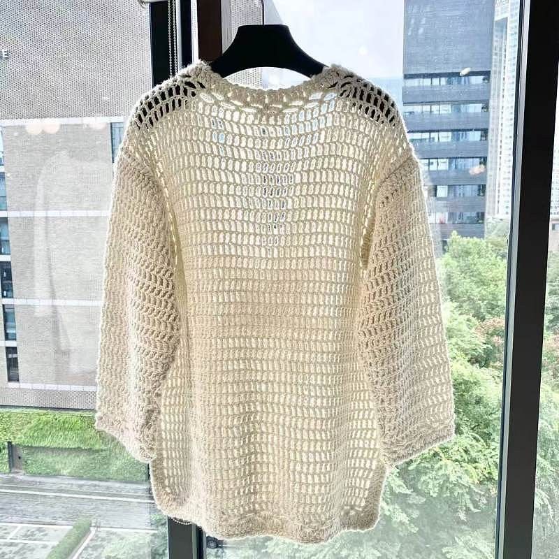 Celine Celine Wool Crochet Sweater Size S Size S / US 4 / IT 40 - 2 Thumbnail