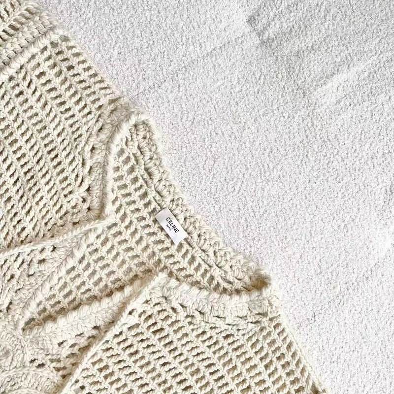 Celine Celine Wool Crochet Sweater Size S Size S / US 4 / IT 40 - 3 Thumbnail