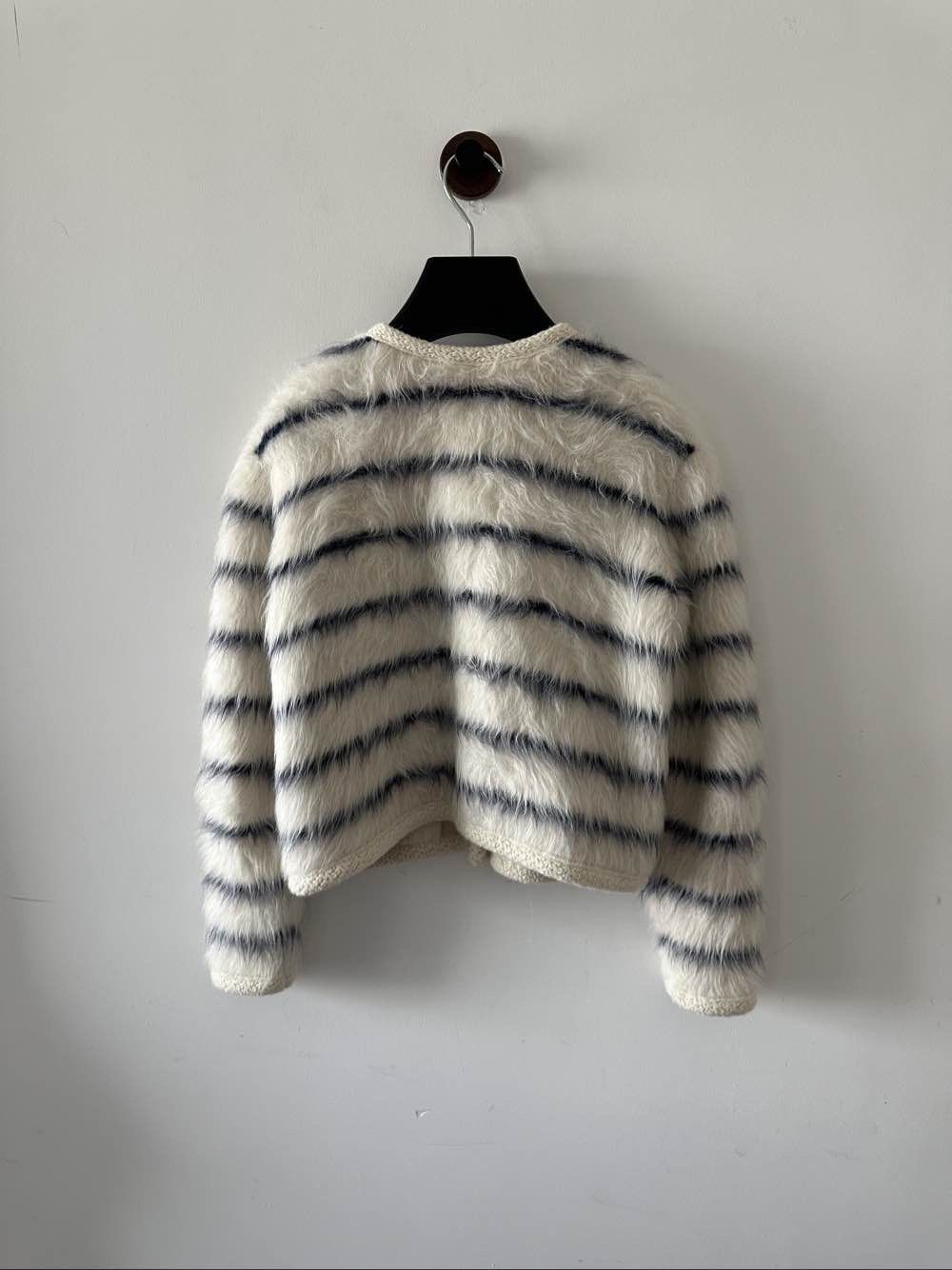 Celine CELINE Striped Alpaca Cardigan Size S Size S / US 4 / IT 40 - 2 Thumbnail