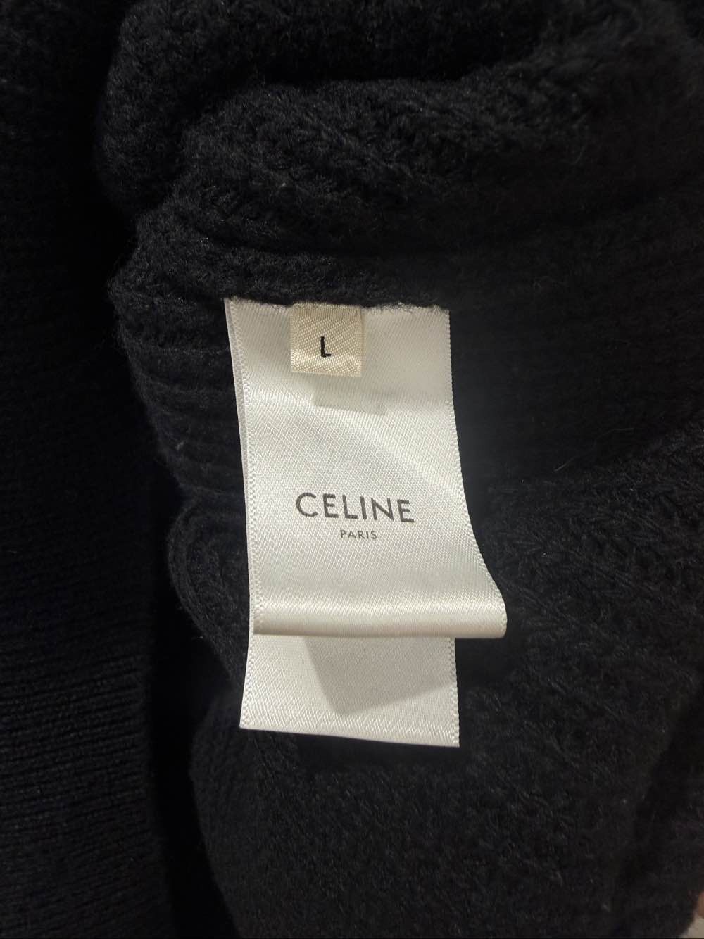 Celine Celine Logo Embroidery Wool Sweater Size L Size US L / EU 52-54 / 3 - 4 Thumbnail