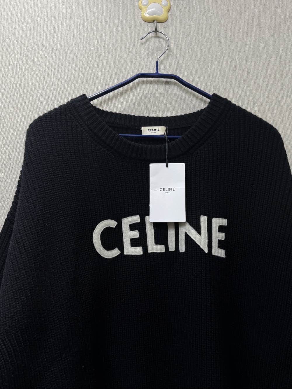Celine Celine Logo Embroidery Wool Sweater Size L Size US L / EU 52-54 / 3 - 3 Thumbnail