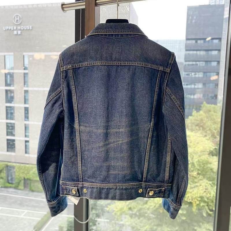 Celine Celine Gold Button Denim Jacket Size S Size US S / EU 44-46 / 1 - 2 Thumbnail