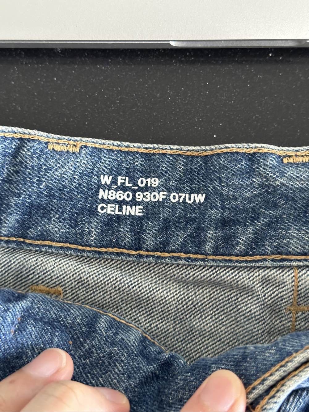 Celine CELINE Triomphe Blue Denim Jeans Size 28 Size 28" / US 6 / IT 42 - 3 Thumbnail