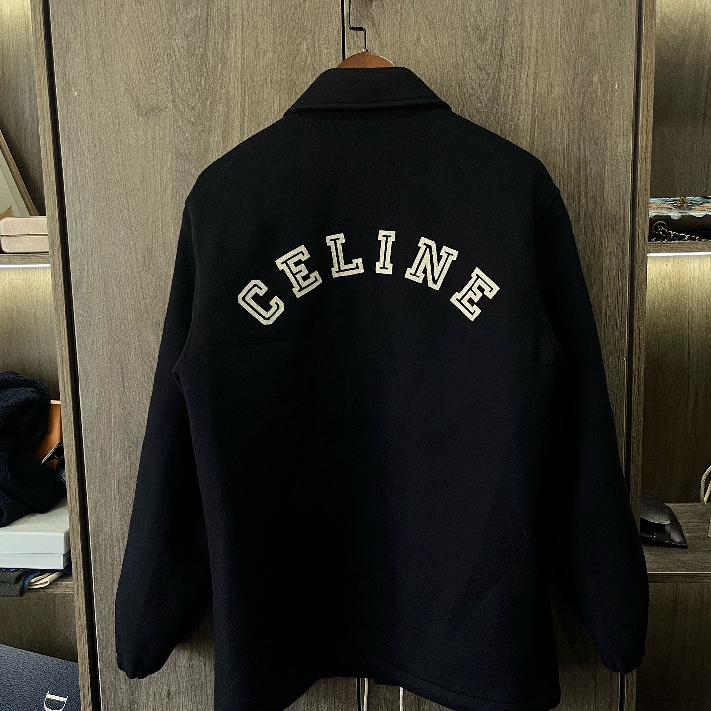 Celine Celine Logo Wool Varsity Jacket Size 44 Size US S / EU 44-46 / 1 - 2 Thumbnail