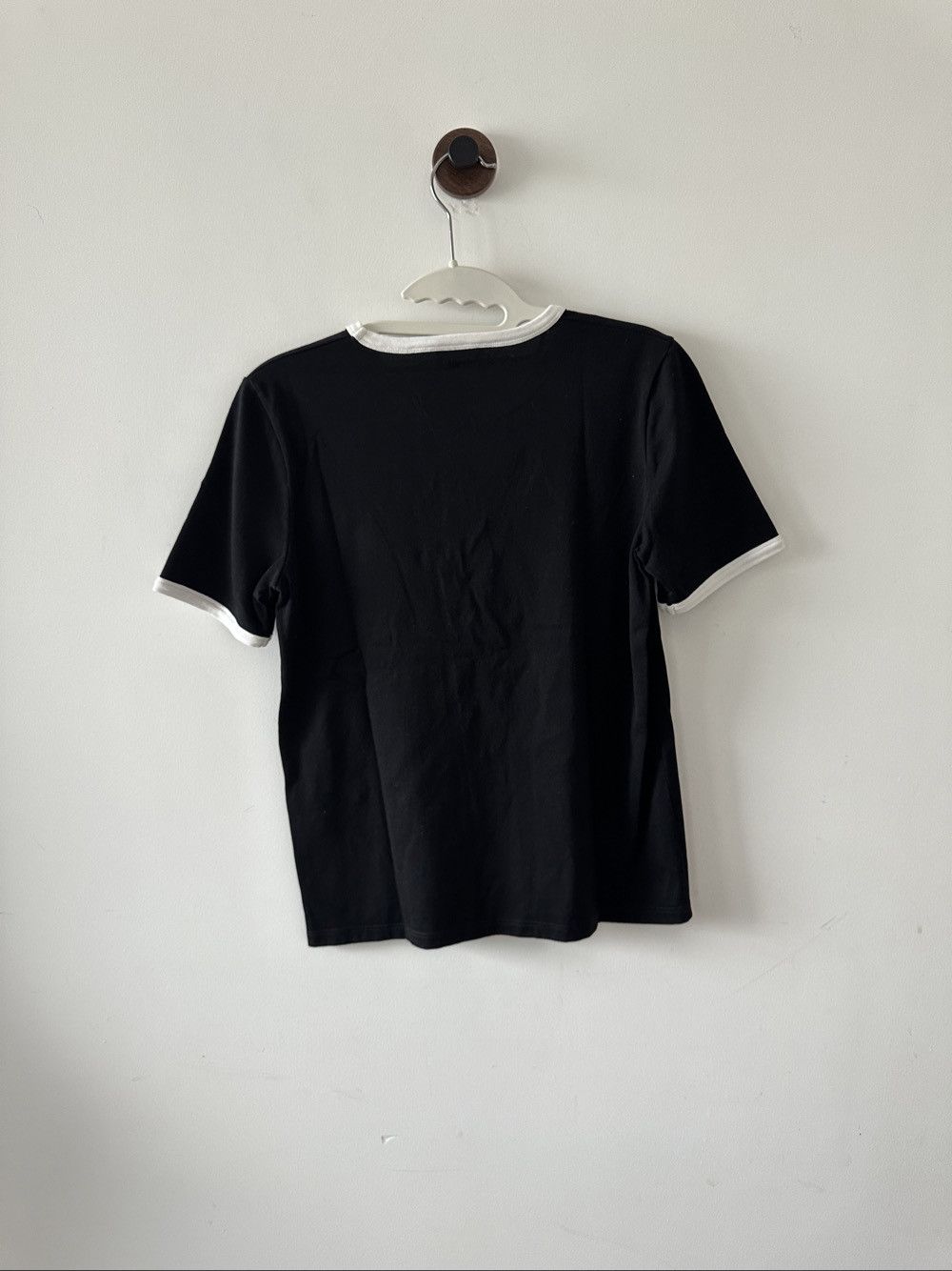 Celine Celine Triomphe Logo Ringer T-Shirt Size M Size M / US 6-8 / IT 42-44 - 2 Thumbnail