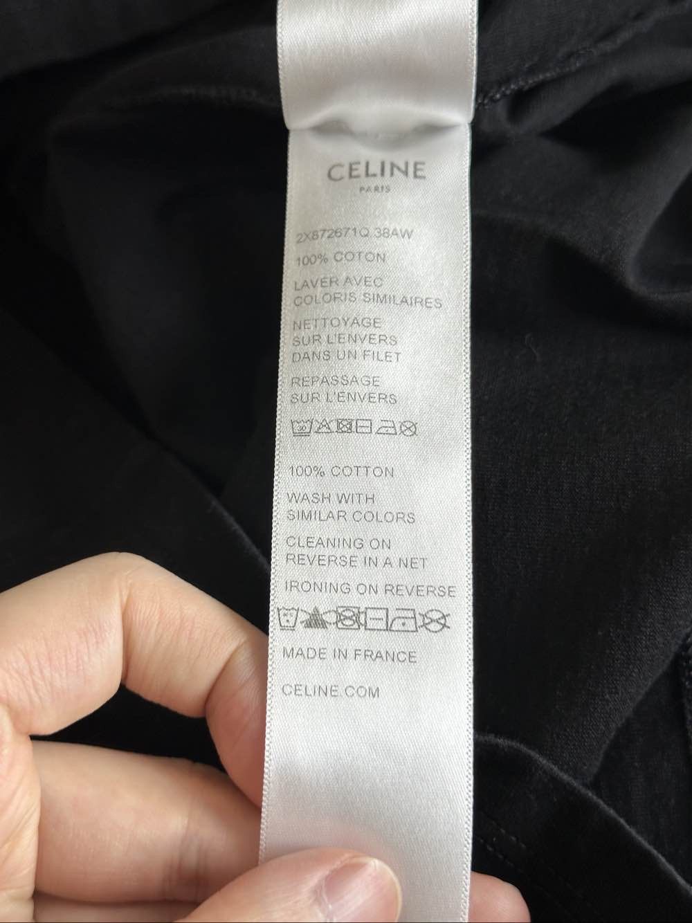 Celine Celine Triomphe Logo Ringer T-Shirt Size M Size M / US 6-8 / IT 42-44 - 5 Thumbnail