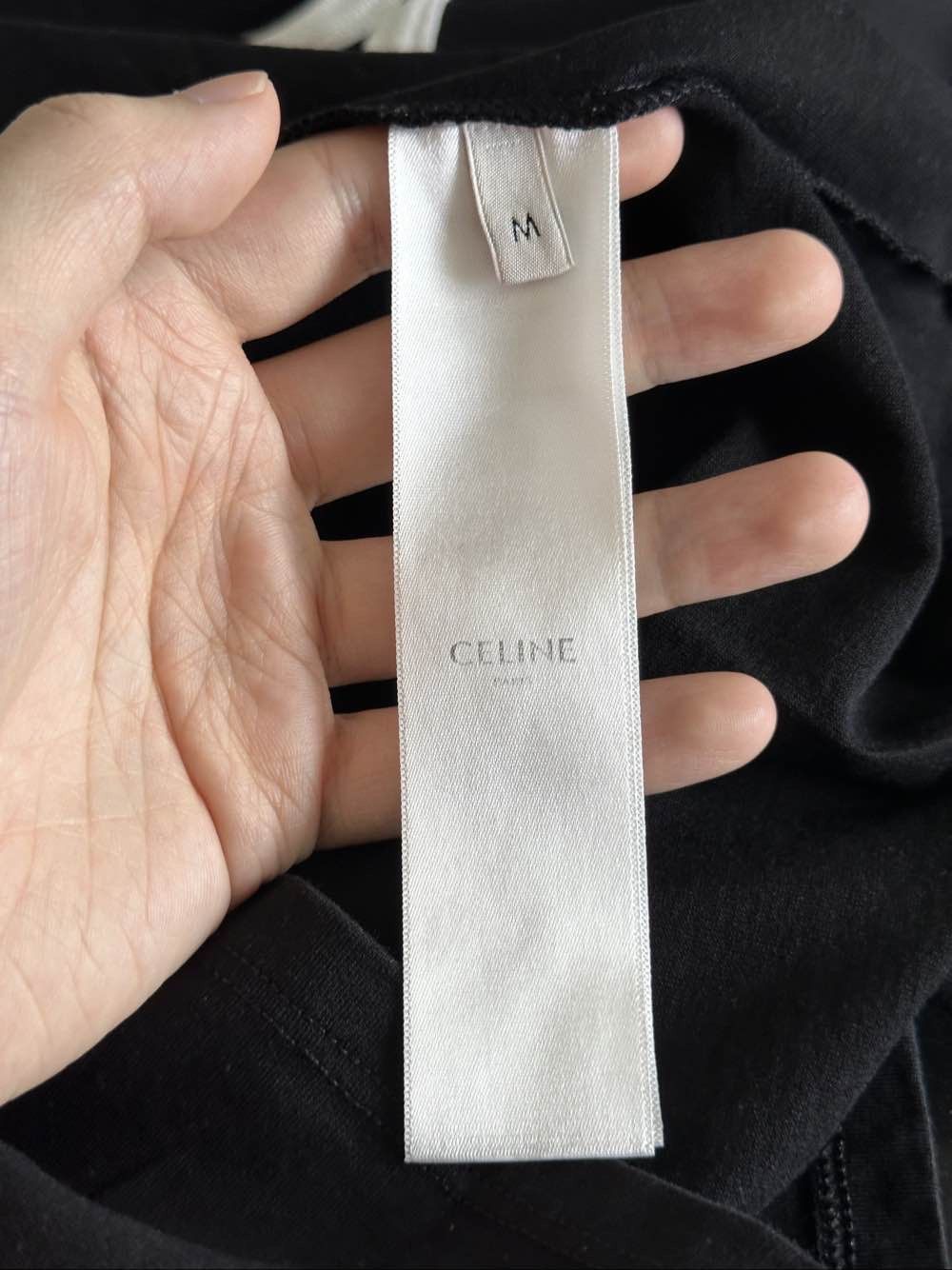 Celine Celine Triomphe Logo Ringer T-Shirt Size M Size M / US 6-8 / IT 42-44 - 4 Thumbnail
