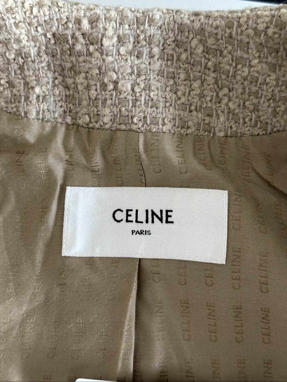 Celine Celine Beige Tweed Jacket Size 36 Size XS / US 0-2 / IT 36-38 - 3 Thumbnail