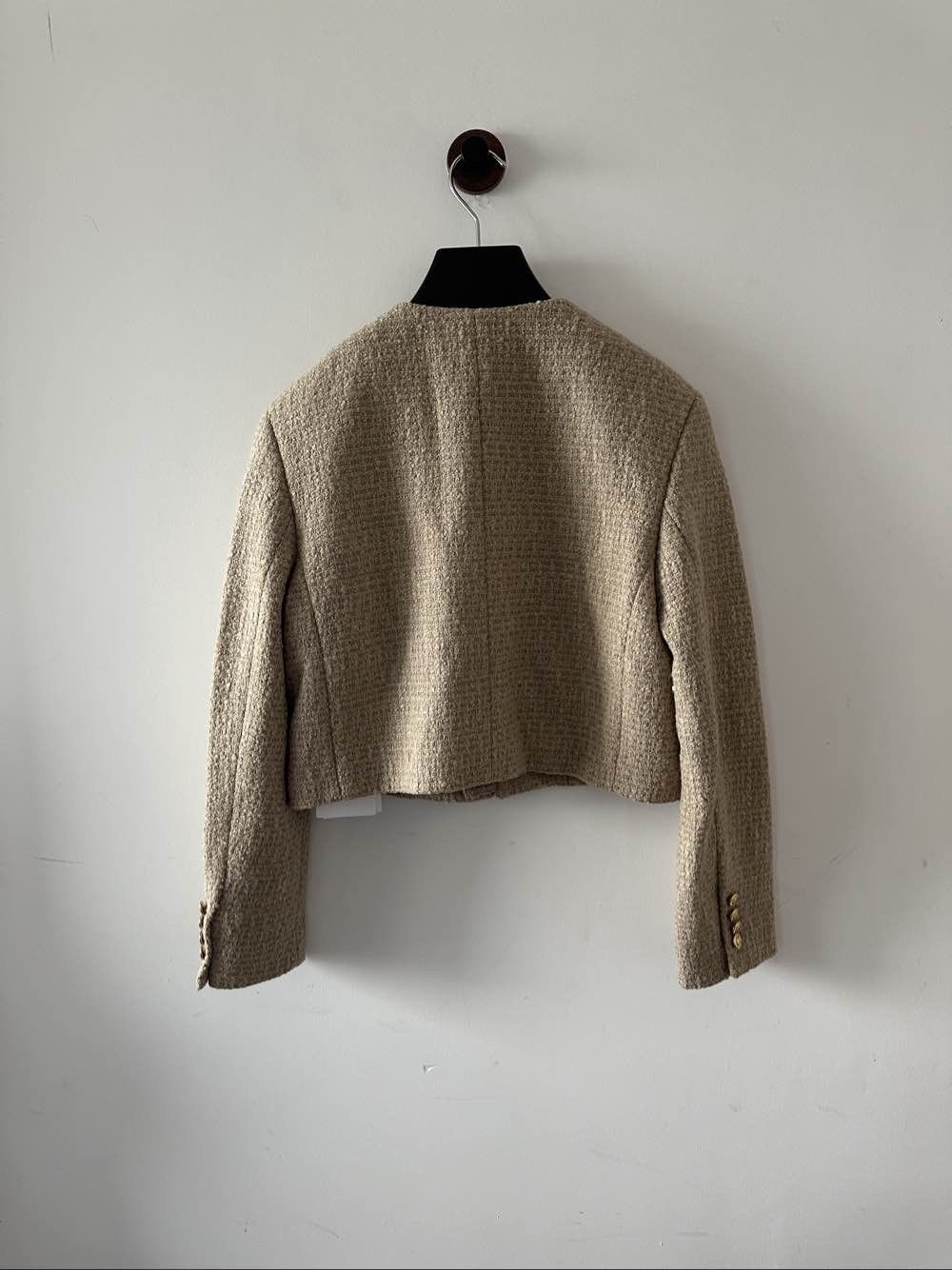 Celine Celine Beige Tweed Jacket Size 36 Size XS / US 0-2 / IT 36-38 - 2 Thumbnail