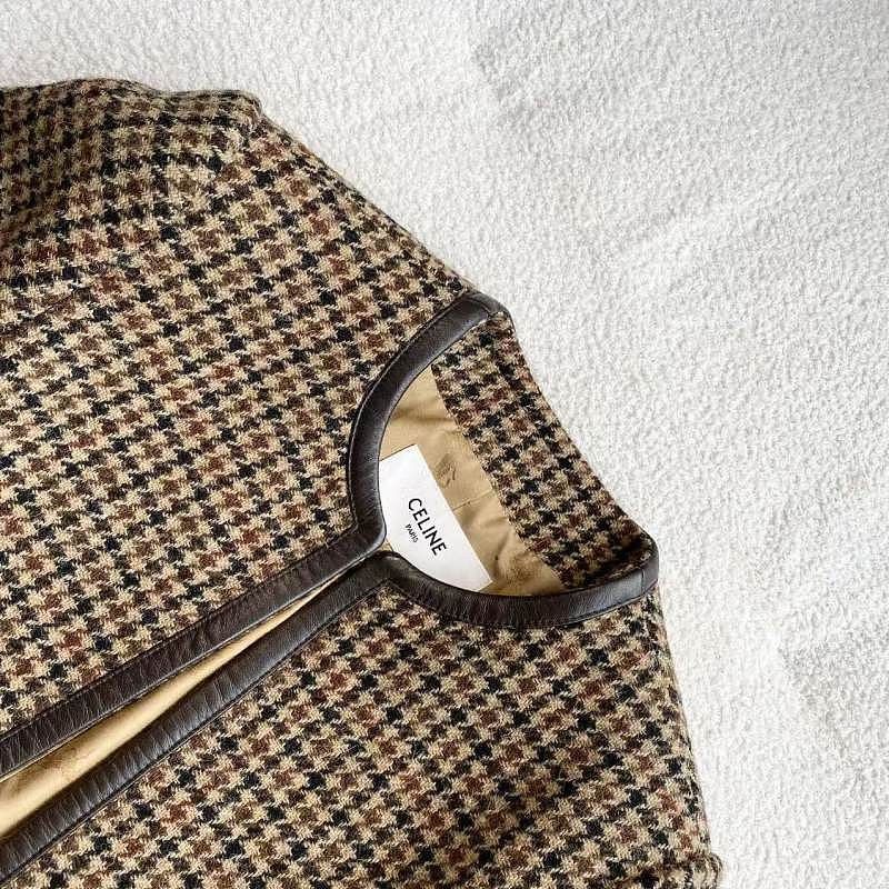 Celine Celine Houndstooth Wool Jacket Size 34 Size XS / US 0-2 / IT 36-38 - 3 Thumbnail