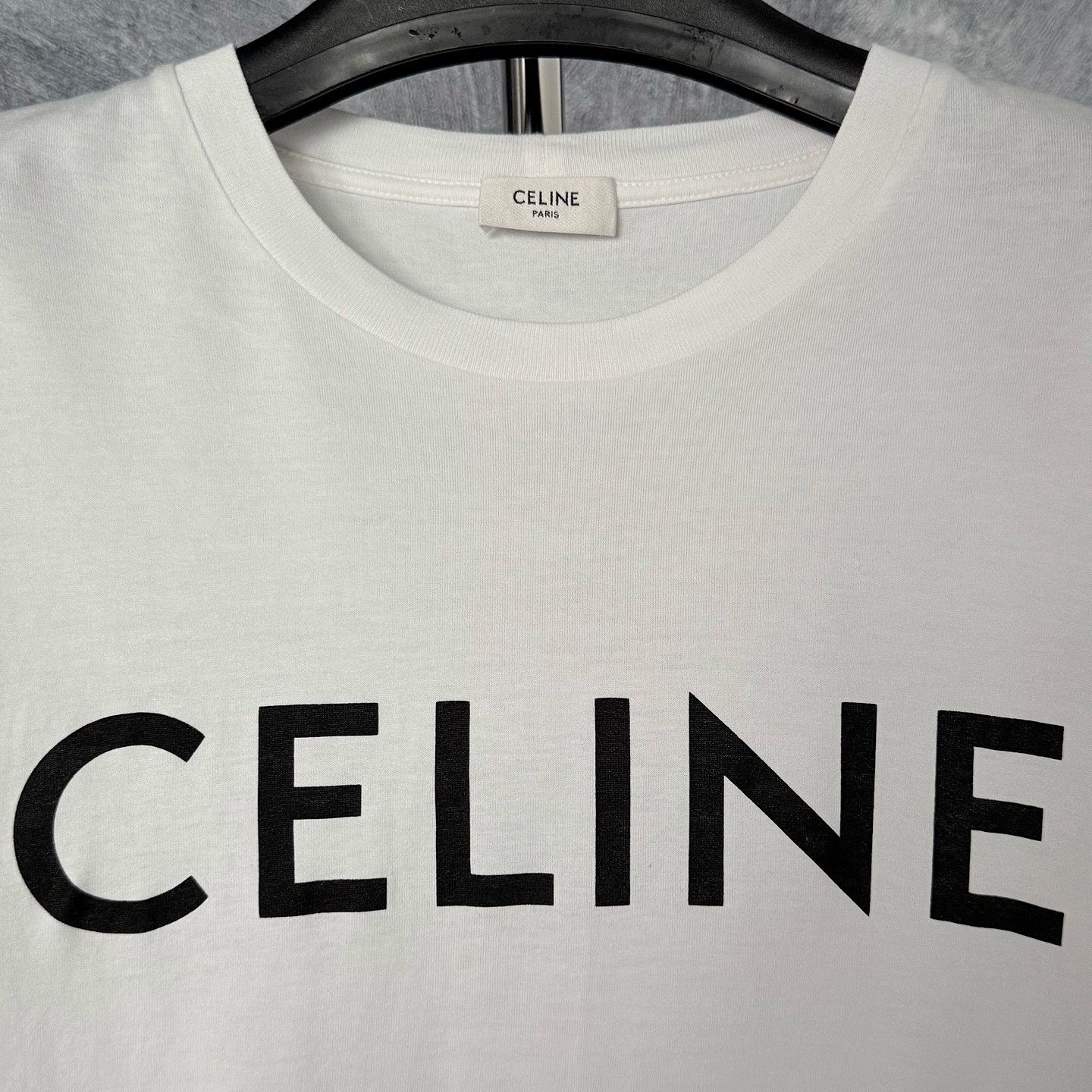Celine CELINE Logo Print Crop T-Shirt Size S Size S / US 4 / IT 40 - 9 Thumbnail