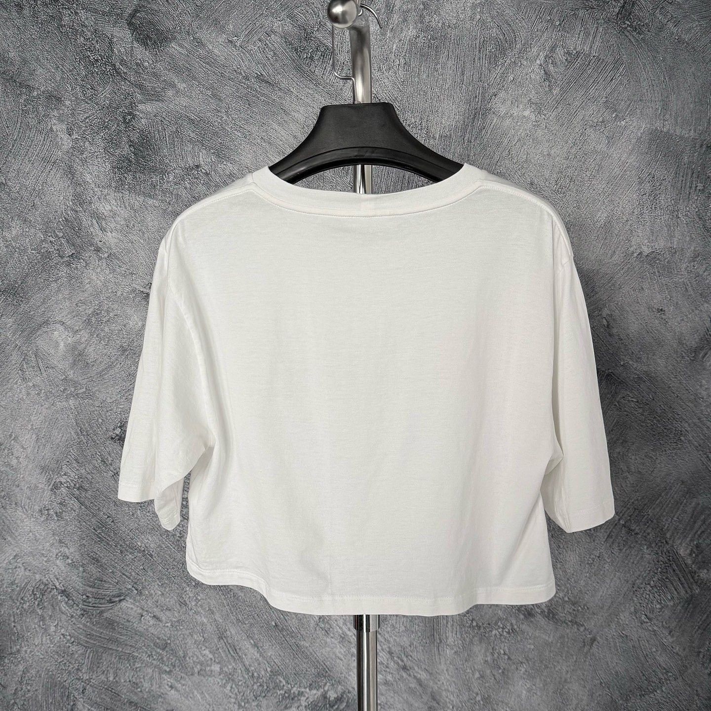 Celine CELINE Logo Print Crop T-Shirt Size S Size S / US 4 / IT 40 - 2 Thumbnail