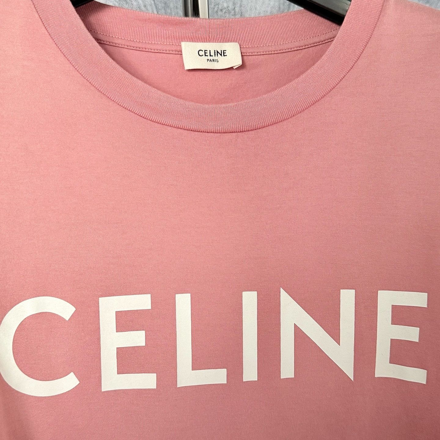Celine CELINE Pink Logo T-Shirt Size XS Size XS / US 0-2 / IT 36-38 - 9 Thumbnail