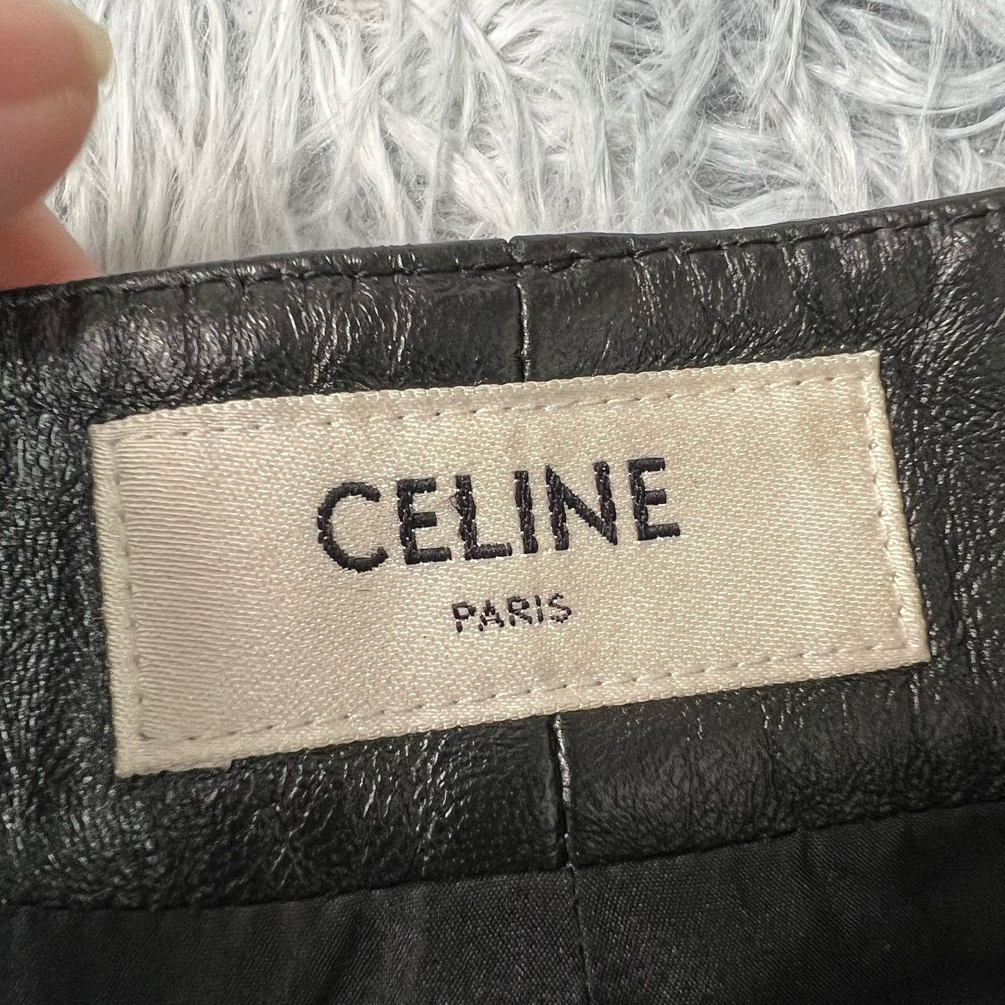 Celine CELINE Leather Chain Detail Midi Skirt Size 36 Size 26" / US 2 / IT 38 - 3 Thumbnail