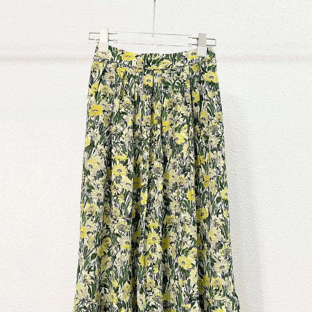 Celine Celine Floral Silk Skirt Size 34 Size 25" / US 0 / IT 36 - 6 Thumbnail